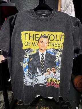 Wolf of Wall Street Graphic T-Shirt SIZE: LARGE